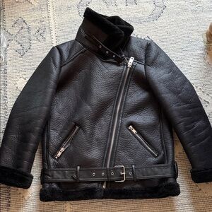 Zara Black Leather Jacket